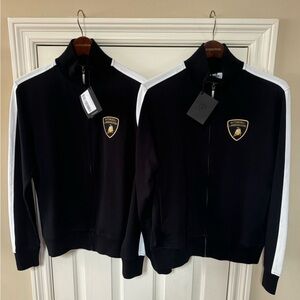 Lamborghini Black Jacket with White Accents
